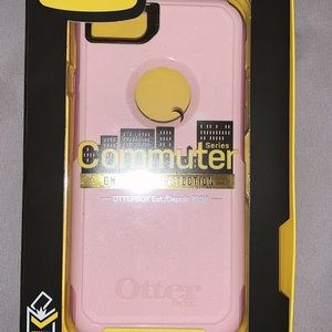 Pink otter box commuter case iPhone 7&8